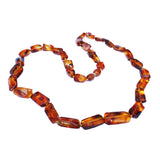 Baltic Amber Tube Bead Necklace