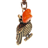 Anchor and Ship Wheel with Amber Tumble Keyring