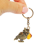 Elephant and Amber Tumble Keyring