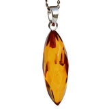 Stunning facet cut Baltic Amber Pendant - Drop