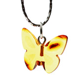 Amber Butterfly Pendant