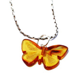 Amber Butterfly Pendant