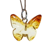Amber Butterfly Pendant