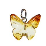 Amber Butterfly Pendant
