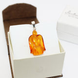 Romantic Baltic Honey Amber ANGEL Pendant