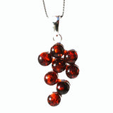 Cognac Baltic Amber Pendant - Grapes