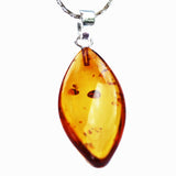 Baltic Amber Pendant 'LEAF'