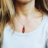 Baltic Amber Pendant 'LEAF'