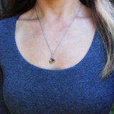 Honey Baltic Amber Silver Pendant - LITTLE RABBIT, 925 sterling silver