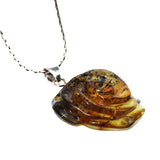 Irresistibly Romantic Amber Rose Pendant