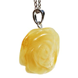 Irresistibly Romantic Amber Rose Pendant