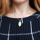 Baltic Amber Pendant 'LEAF'