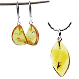 Capture The Warmth Of Amber With This Lemon Amber Pendant With Inclusion
