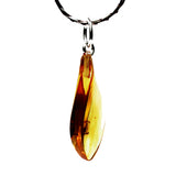 Capture The Warmth Of Amber With This Lemon Amber Pendant With Inclusion
