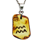 Beautiful & Unique Baltic Amber Zodiac Pendants