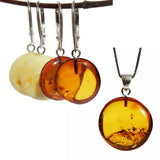 Baltic Amber Pendant - Disc