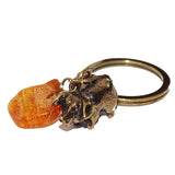 Turtle and Amber Tumble Keyring