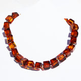 Beautiful Unpolished or Polished Baltic Amber Bracelet CUBES
