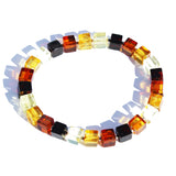 Beautiful Unpolished or Polished Baltic Amber Bracelet CUBES