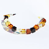 Beautiful Unpolished or Polished Baltic Amber Bracelet CUBES