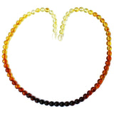 Baltic Amber Rainbow Pattern Necklace