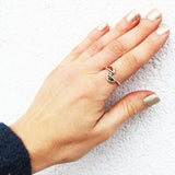 Elegant Fantasy Shape Baltic Amber Ring