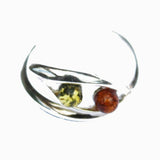 Elegant Fantasy Shape Baltic Amber Ring