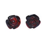 Baltic Amber Flower Studs - Roses