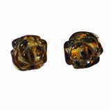 Baltic Amber Flower Studs - Roses
