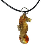 Baltic Amber Seahorse Pendant