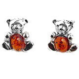 Honey Baltic Amber Studs - Teddies