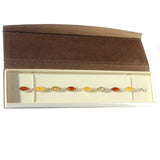 Baltic Amber Silver Bracelet Drops