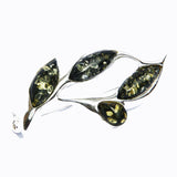 Modern Baltic Amber Brooch