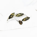 Modern Baltic Amber Brooch