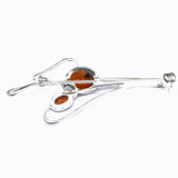 Elegant Baltic Amber Brooch
