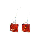 Baltic Amber Earrings - Squares