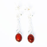 Long Honey Baltic Amber Earrings