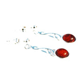 Long Honey Baltic Amber Earrings