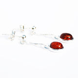 Long Honey Baltic Amber Earrings