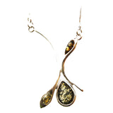 Graceful Amber Sterling Silver Necklace