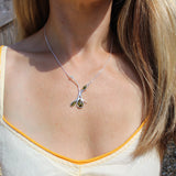 Graceful Amber Sterling Silver Necklace
