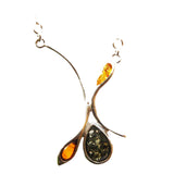 Graceful Amber Sterling Silver Necklace