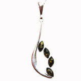 Modern Baltic Amber Pendant