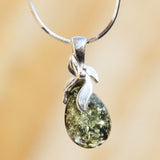 Baltic Amber Pendant with Bow