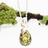Baltic Amber Pendant with Bow