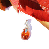 Baltic Amber Pendant with Bow