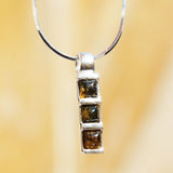 Baltic Amber Pendant - Line