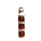 Baltic Amber Pendant - Line