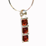 Baltic Amber Pendant - Line