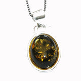 Baltic Amber Oval Pendant